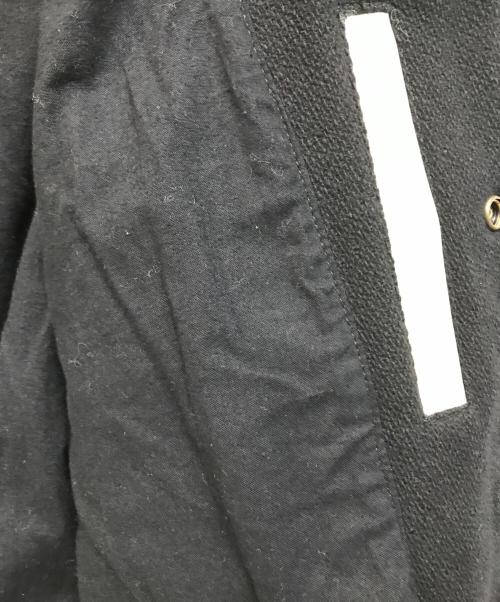 DIESEL（ディーゼル）DIESEL (ディーゼル) L-FRANZバーシティジャケット ブラック×ホワイト サイズ:44の古着・服飾アイテム