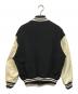 DIESEL (ディーゼル) L-FRANZバーシティジャケット ブラック×ホワイト サイズ:44：24000円