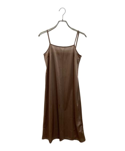 UNTITLED（アンタイトル）UNTITLED (アンタイトル) ストライプワンピース ブラウン サイズ:SIZE 0 未使用品の古着・服飾アイテム
