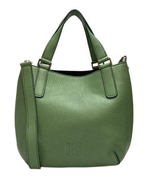 HIROFU（ヒロフ）HIROFU (ヒロフ) 【ソーロ】レザートートバッグ S 2WAY メンソールの古着・服飾アイテム