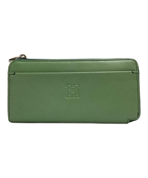 HIROFU（ヒロフ）HIROFU (ヒロフ) 【プラティカ】長財布 L字ファスナー レザー ロング ウォレット メンソールの古着・服飾アイテム