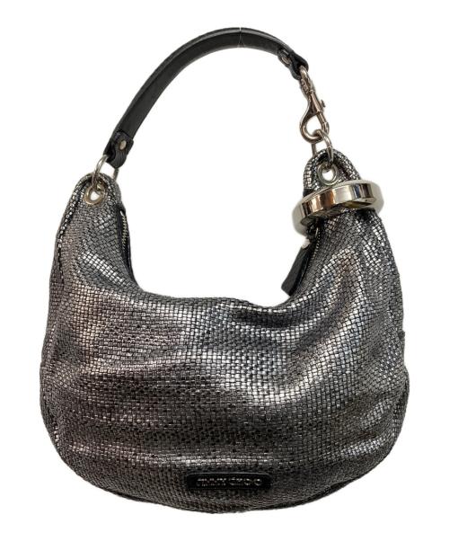 JIMMY CHOO（ジミーチュウ）JIMMY CHOO (ジミーチュウ) スカイバッグ シルバー×ブラックの古着・服飾アイテム