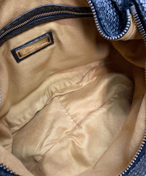 JIMMY CHOO（ジミーチュウ）JIMMY CHOO (ジミーチュウ) スカイバッグ シルバー×ブラックの古着・服飾アイテム