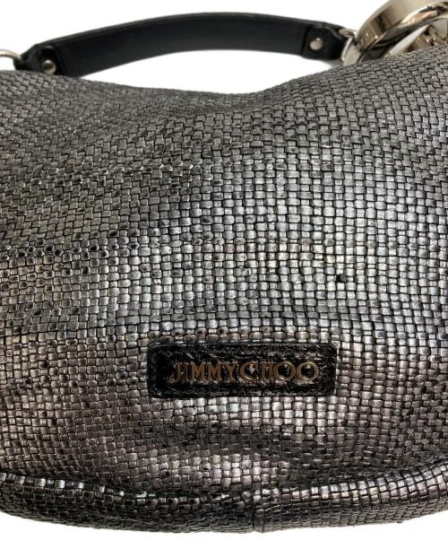 JIMMY CHOO（ジミーチュウ）JIMMY CHOO (ジミーチュウ) スカイバッグ シルバー×ブラックの古着・服飾アイテム