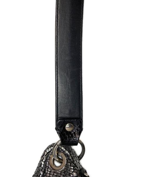 JIMMY CHOO（ジミーチュウ）JIMMY CHOO (ジミーチュウ) スカイバッグ シルバー×ブラックの古着・服飾アイテム