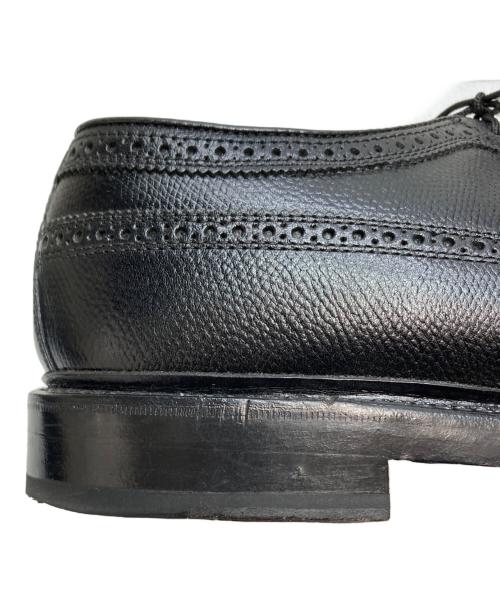 FLORSHEIM Imperial（フローシャイムインペリアル）FLORSHEIM Imperial (フローシャイムインペリアル) ロングウイングチップシューズ ブラック サイズ:SIZE 9 1/2の古着・服飾アイテム