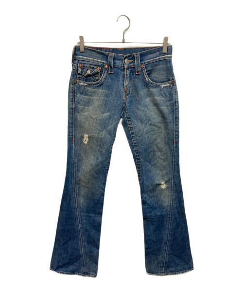 TRUE RELIGION（トゥルー レリジョン）TRUE RELIGION (トゥルー レリジョン) フレアデニムパンツ ブルー サイズ:W27の古着・服飾アイテム