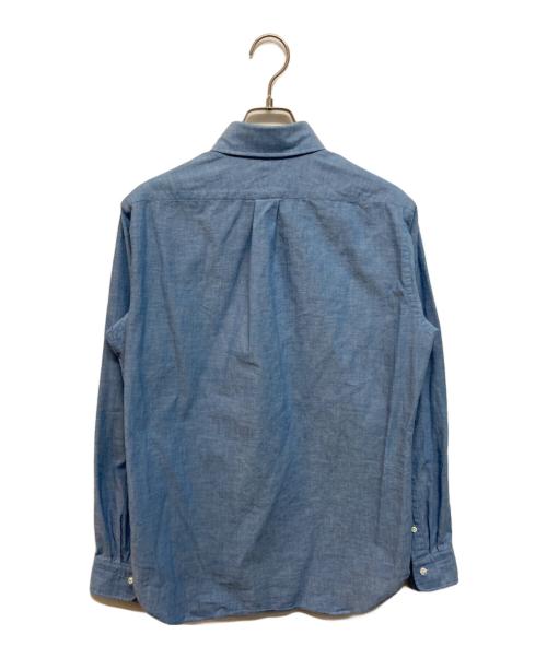 BEAMS F（ビームスエフ）BEAMS F (ビームスエフ) ライト シャンブレー ボタンダウンシャツ ブルー サイズ:Mの古着・服飾アイテム