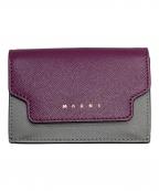 MARNIマルニ）の古着「3つ折り財布」｜パープル