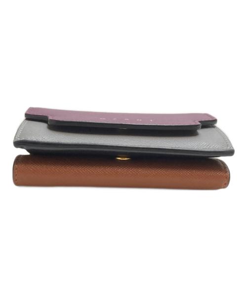 MARNI（マルニ）MARNI (マルニ) 3つ折り財布 パープルの古着・服飾アイテム