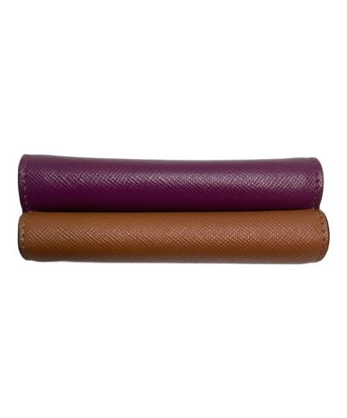 MARNI（マルニ）MARNI (マルニ) 3つ折り財布 パープルの古着・服飾アイテム