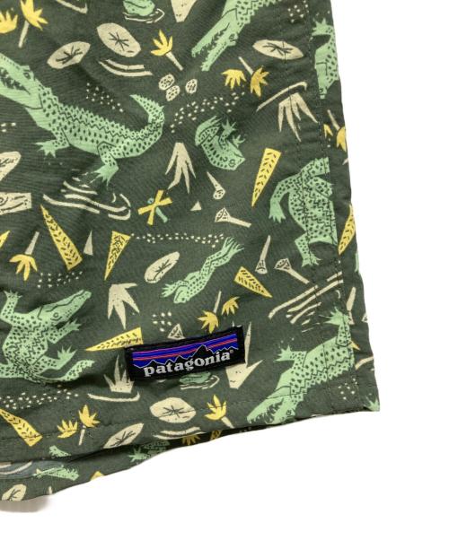 Patagonia（パタゴニア）Patagonia (パタゴニア) バギーズ・ショーツ5インチ ワニ柄 ブラウン サイズ:Mの古着・服飾アイテム