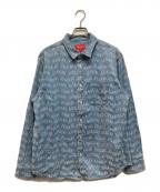 SUPREMEシュプリーム）の古着「22SS Arc Jacquard Denim Shirt」｜インディゴ