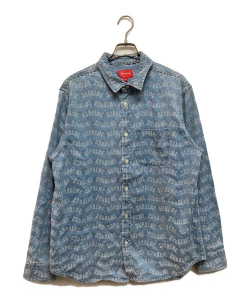 SUPREME（シュプリーム）Supreme (シュプリーム) 22SS Arc Jacquard Denim Shirt インディゴ サイズ:Mの古着・服飾アイテム