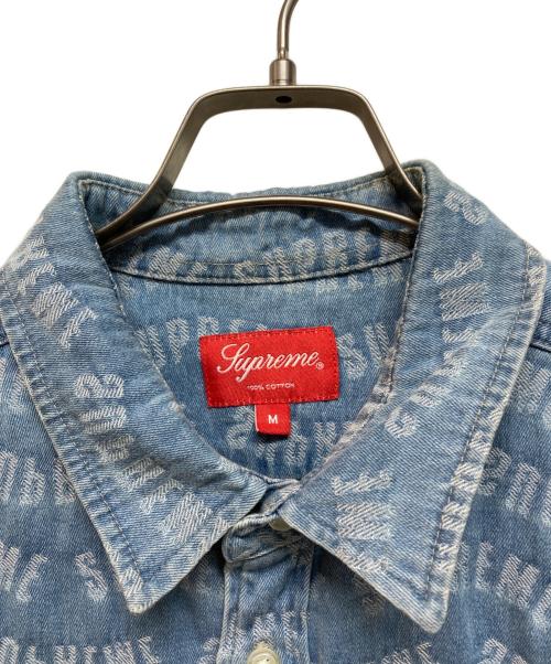 SUPREME（シュプリーム）Supreme (シュプリーム) 22SS Arc Jacquard Denim Shirt インディゴ サイズ:Mの古着・服飾アイテム