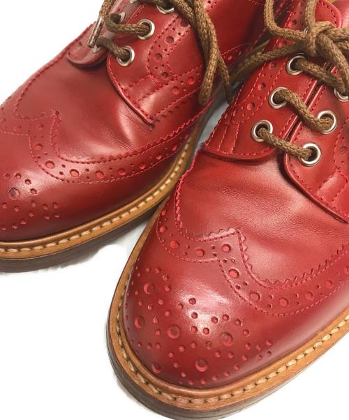 Tricker's（トリッカーズ）Tricker's (トリッカーズ) Leather Soul (レザーソール) 別注KESWICK ウィングチップシューズ レッド サイズ:６1/2の古着・服飾アイテム