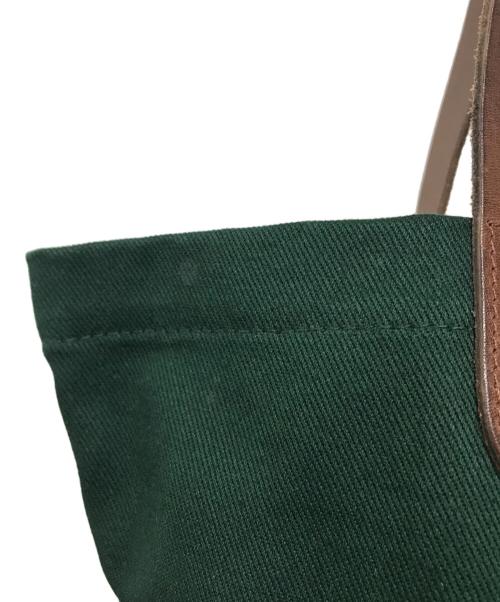 POLO RALPH LAUREN（ポロ・ラルフローレン）POLO RALPH LAUREN (ポロ・ラルフローレン) Poloベアツイルショッパートート グリーンの古着・服飾アイテム