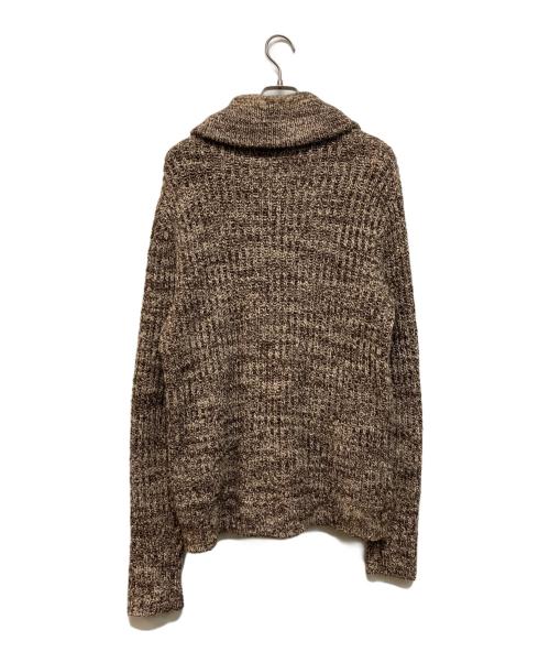 RRL（ダブルアールエル）RRL (ダブルアールエル) コットンショールカラーカーディガン ブラウン サイズ:Mの古着・服飾アイテム