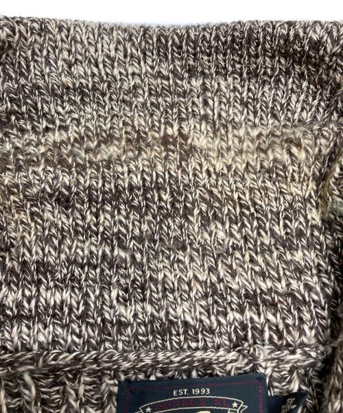 RRL（ダブルアールエル）RRL (ダブルアールエル) コットンショールカラーカーディガン ブラウン サイズ:Mの古着・服飾アイテム