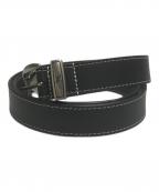 LOUIS VUITTONルイ ヴィトン）の古着「ベルト・LV ダスト 25MM」｜ブラック