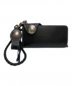 DEGNERデグナー）の古着「レザーウォレット」｜ブラック