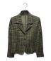PLEATS PLEASE（プリーツプリーズ）の古着「グレンチェックプリーツジャケット」｜ブラウン