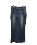 VALLAD×LONERバラッド×）の古着「ファニースティッチ ジーンズ」｜ブルー