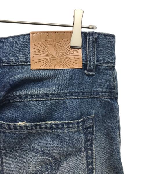 VALLAD（バラッド）VALLAD (バラッド) LONER ファニースティッチ ジーンズ ブルー サイズ:Mの古着・服飾アイテム