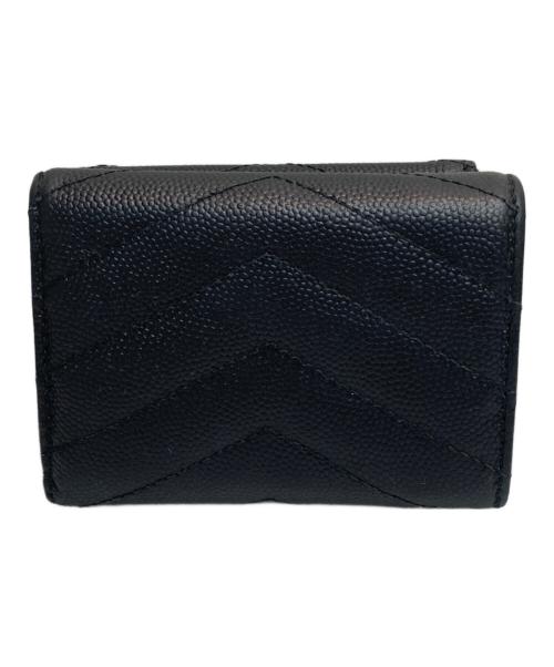 Saint Laurent Paris（サンローランパリ）Saint Laurent Paris (サンローランパリ) 3つ折り財布 ブラックの古着・服飾アイテム