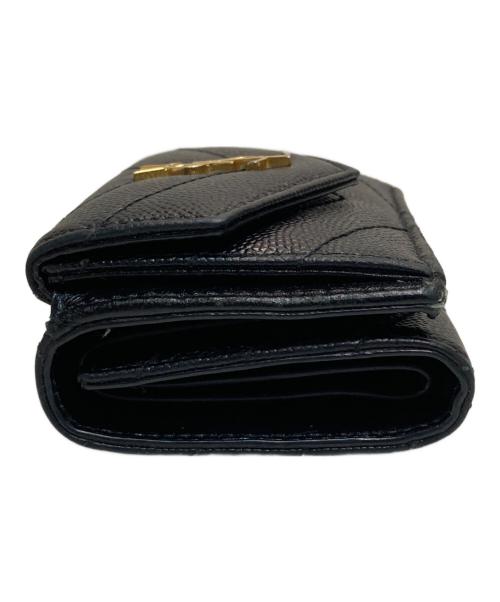 Saint Laurent Paris（サンローランパリ）Saint Laurent Paris (サンローランパリ) 3つ折り財布 ブラックの古着・服飾アイテム