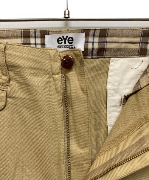 eYe COMME des GARCONS JUNYAWATANABE MAN（アイ コム デ ギャルソン ジュンヤ ワタナベ マン）eYe COMME des GARCONS JUNYAWATANABE MAN (アイ コム デ ギャルソン ジュンヤ ワタナベ マン) 裏切替ストレートパンツ ベージュ サイズ:Lの古着・服飾アイテム