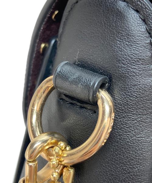 COACH（コーチ）COACH (コーチ) ジョージー サドル バッグ カラーブロック ウィズ リベット ブラック×ブラウンの古着・服飾アイテム