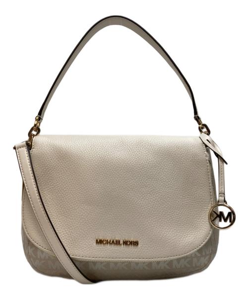 MICHAEL KORS（マイケル・コース）MICHAEL KORS (マイケルコース) 2WAYショルダーバッグ アイボリーの古着・服飾アイテム