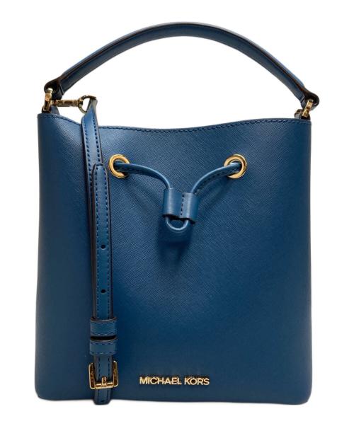 MICHAEL KORS（マイケル・コース）MICHAEL KORS (マイケルコース) 2WAYショルダーバッグ ブルーの古着・服飾アイテム