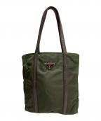 PRADAプラダ）の古着「ナイロントートバッグ」｜グリーン