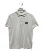 STONE ISLANDストーンアイランド）の古着「ポロシャツ」｜ホワイト