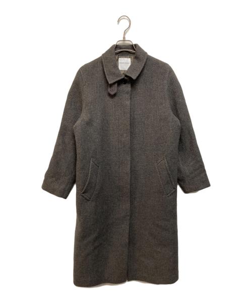 HUMAN WOMAN（ヒューマンウーマン）HUMAN WOMAN (ヒューマンウーマン) ライトウールステンカラーコート ブラウン サイズ:Mの古着・服飾アイテム