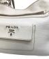 中古・古着 PRADA (プラダ) レザートートバッグ ホワイト：25000円