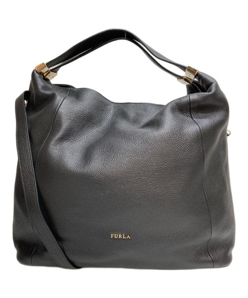 FURLA（フルラ）FURLA (フルラ) 2WAYショルダーバッグ ブラックの古着・服飾アイテム