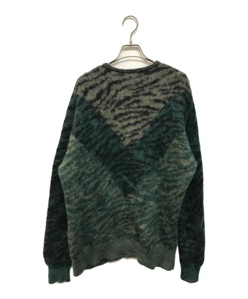 TOGA VIRILIS（トーガ ビリリース）TOGA VIRILIS (トーガ ビリリース) MOHAIR JACQUARD KNIT グリーン サイズ:Lの古着・服飾アイテム