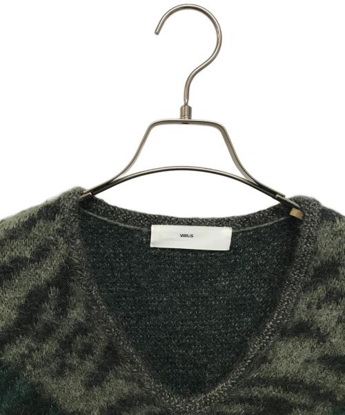 TOGA VIRILIS（トーガ ビリリース）TOGA VIRILIS (トーガ ビリリース) MOHAIR JACQUARD KNIT グリーン サイズ:Lの古着・服飾アイテム