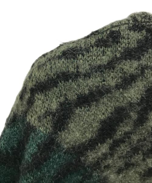 TOGA VIRILIS（トーガ ビリリース）TOGA VIRILIS (トーガ ビリリース) MOHAIR JACQUARD KNIT グリーン サイズ:Lの古着・服飾アイテム