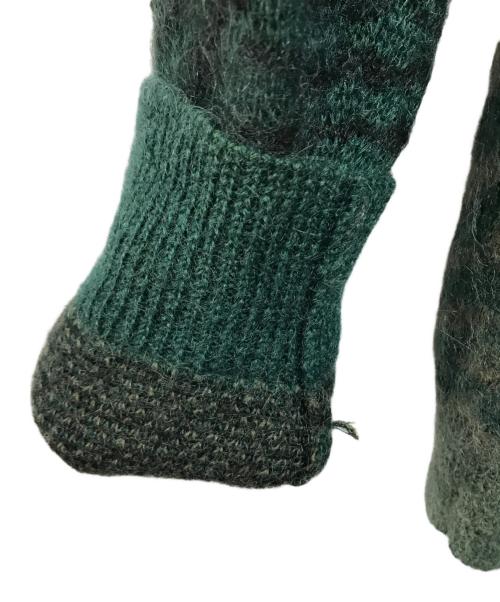 TOGA VIRILIS（トーガ ビリリース）TOGA VIRILIS (トーガ ビリリース) MOHAIR JACQUARD KNIT グリーン サイズ:Lの古着・服飾アイテム