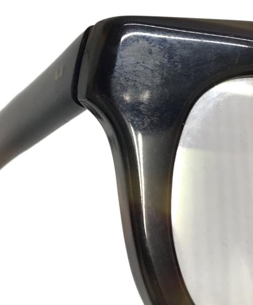 銘品晴夫作（メイヒンハルオサク）銘品晴夫作 (メイヒンハルオサク) 伊達眼鏡 ブラウン サイズ:47□27-154の古着・服飾アイテム