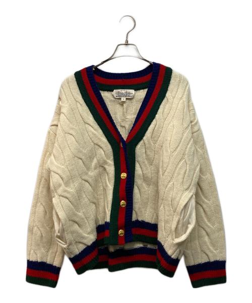 BROOKS BROTHERS（ブルックスブラザーズ）BROOKS BROTHERS (ブルックスブラザーズ) テニスカーディガン ベージュ サイズ:SIZE Mの古着・服飾アイテム