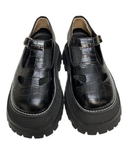 BURBERRY（バーバリー）BURBERRY (バーバリー) FRAT T-BAR SHOE ブラック サイズ:36の古着・服飾アイテム