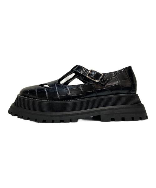 BURBERRY（バーバリー）BURBERRY (バーバリー) FRAT T-BAR SHOE ブラック サイズ:36の古着・服飾アイテム