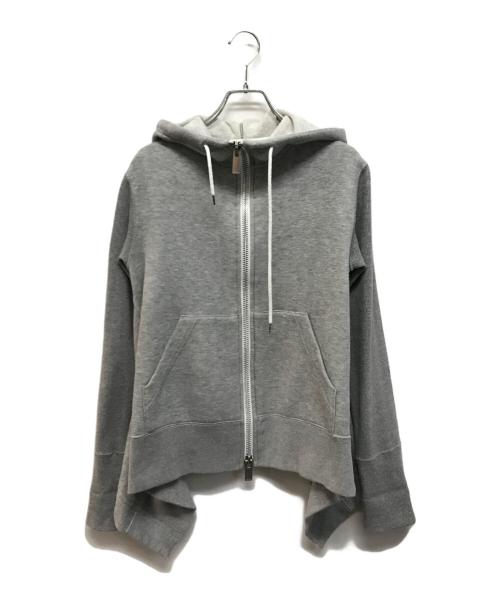 sacai（サカイ）sacai (サカイ) 20AW Sponge Sweat Hoodie グレー サイズ:SIZE 1の古着・服飾アイテム