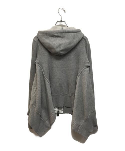 sacai（サカイ）sacai (サカイ) 20AW Sponge Sweat Hoodie グレー サイズ:SIZE 1の古着・服飾アイテム