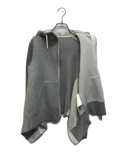 sacai（サカイ）sacai (サカイ) 20AW Sponge Sweat Hoodie グレー サイズ:SIZE 1の古着・服飾アイテム